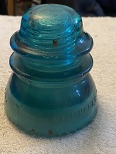 Hemingway Glass Insulators No. 42 Vintage Aqua Blue Made in USA