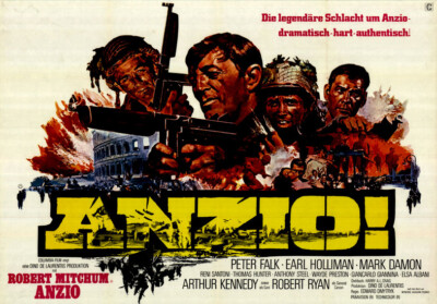 Anzio! ORIGINAL A0 Kinoplakat Robert Mitchum / Peter Falk / Robert Ryan