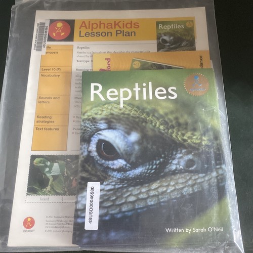Sundance Alphakids Homeschool Unit Study Reptiles 1st Grade - Picture 10 of 10