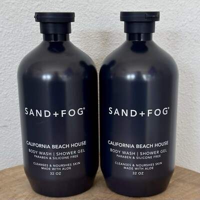 #ad Sand Fog California Beach House Body Wash Shower Gel X2 32 Oz NEW $28.49