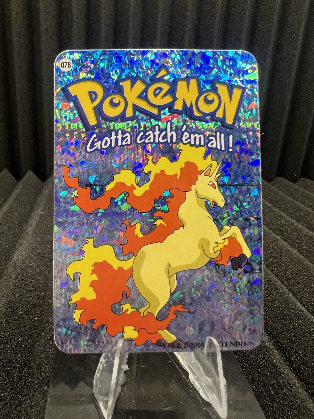 Rapidash #78 - Vintage Vending Machine Prism Sticker 2000 - Pokemon Card