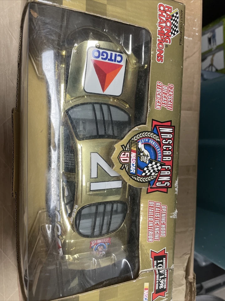 Racing Champions #21 Michael Waltrip BANK 1998 NASCAR Limited 50th 1:24 Diecast Foto 2 de 4