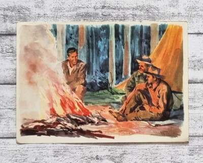 Holzfäller Kauriwald Neuseeland Sanella Bild 90 Sammelwerk Australien Werbung