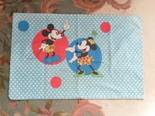 Disney Mickey Minnie Mouse Donald Daisy Duck Vintage 1970's Wamsutta Pillowcase