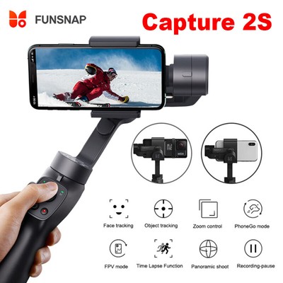Funsnap Capture 2S Kit 3-Axis Smartphone Gimbal Stabilizer for iPhone 14 13 12 X