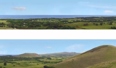 Coast Pack B OO Gauge 15'' High Backscene - Kunstdrucker 247B