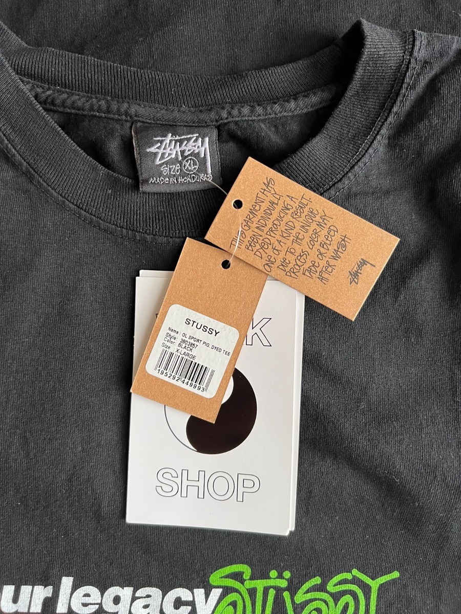 Stussy x Our Legacy Workshop Pigment Dyed Sport Tee - Size Stussy x Our Legacy Workshop Pigment Dyed Sport Tee - Size