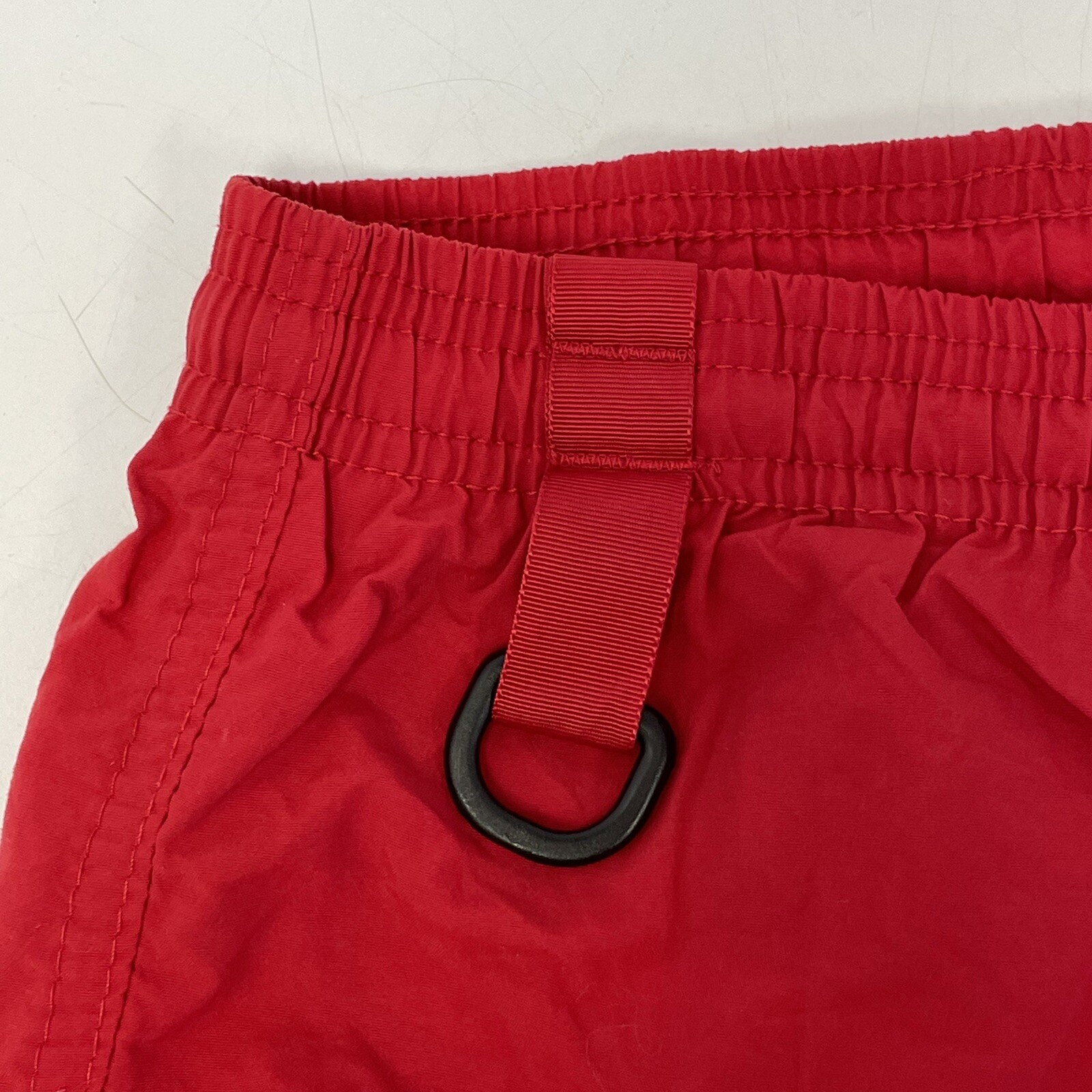 Vtg 80 90's DAN MEMBER Men's Red Nylon DIVE SAFETY Trunks DIVERS ALERT Shorts L