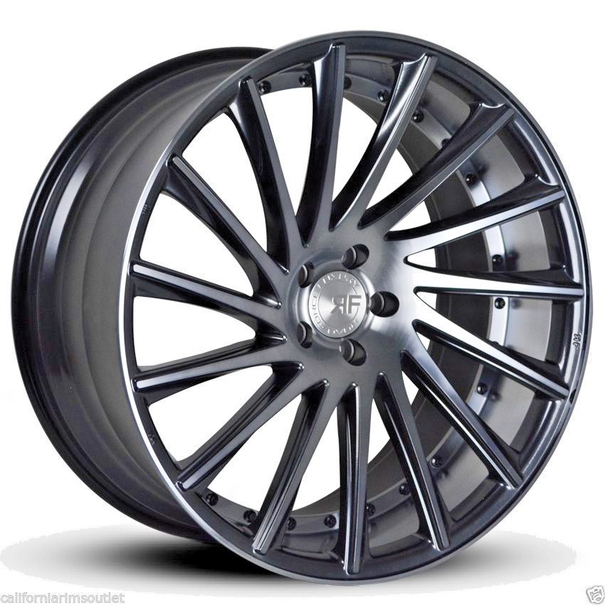 22” RF16 STAGGERED WHEELS RIMS FOR BMW F01/F02 7 SERIES 740 750 2009 ...