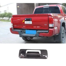 For Toyota Tacoma 2016-23 Rear Tailgate Rear Door Handle Bowl Cover Carbon Fiber