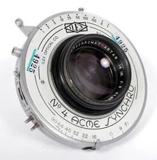 Goerz Red dot Apo Artar 14" [355mm] F9 Lens ILEX #4 shutter #4925