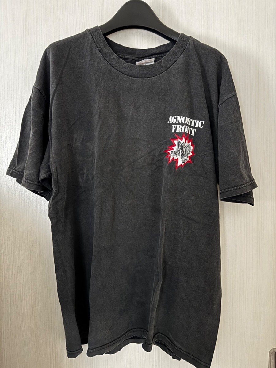 90s AGNOSTIC FRONT Tシャツ XL ヴィンテージ NYHC バンドTシャツ 通販