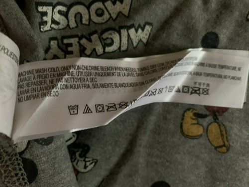 Disney Store Mickey Mouse Reversible T-Shirt for Kids -XXS 2/3 Gray New W/Tag - Picture 7 of 9