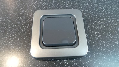 WOHNWAGEN/WOHNMOBIL C-LINE/CBE 12 VOLT EINZELNER SCHALTER BUNMETALLGRAU GESICHTSPLATTE 