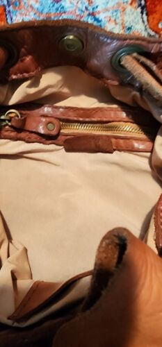 Vera Pelle Made In Italy Leather Bag Crossbody Purse Shoulder Bag Soft Boho Vtg - Picture 6 of 8