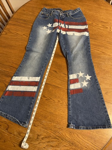 American Flag Womens Jeans 5/6 Blue 
