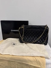 CHANEL Petite Timeless Tote Black Leather Gold Hardware, Authentic Preloved