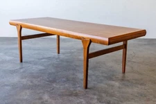 Danish Expandable teak coffee table designed by Johannes Andersen