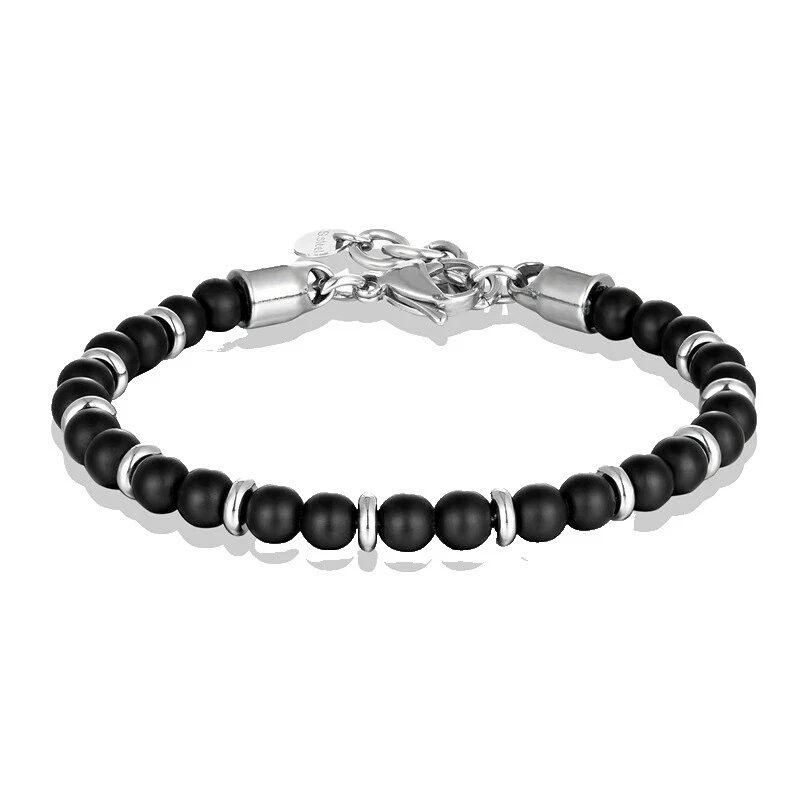 Joyería de moda de piedra de tigre de acero inoxidable