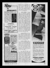 1949 Vaughan & Bushnell Co. Chicago Box & Carbuilders Hatchets Vintage Print Ad