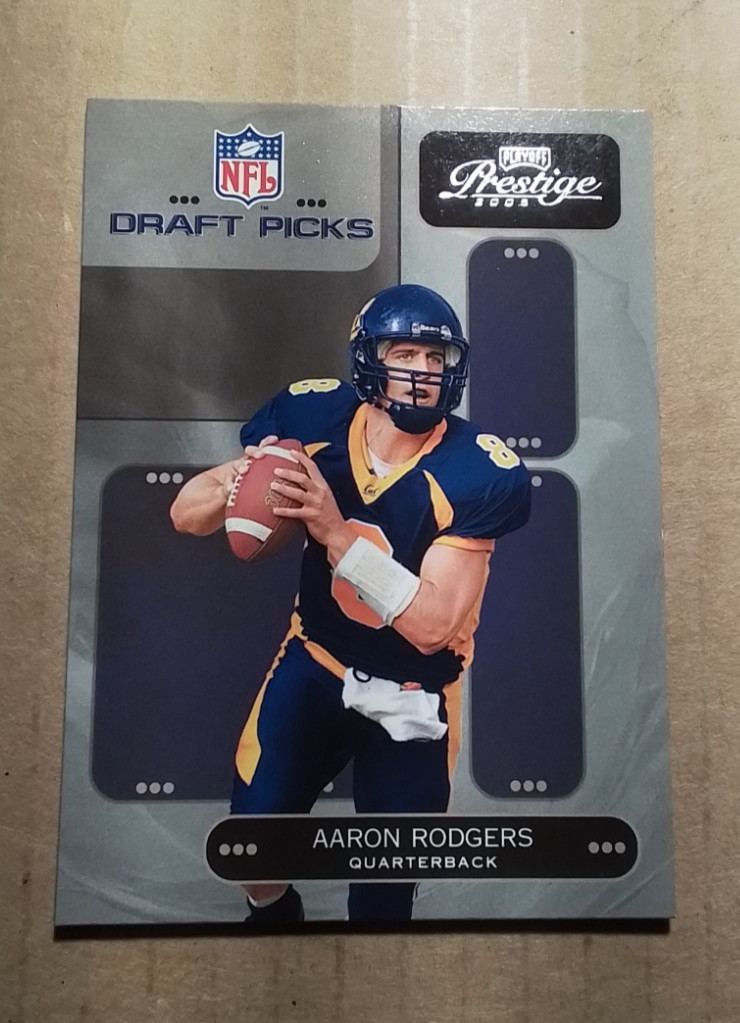 2005 Playoff Prestige Draft Picks Aaron Rodgers #DP-2 Rookie RC