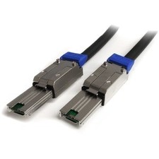 Startech 2M External Mini Sas Cable Serial Attached Scsi Sff-8088 To Sff-8088 1