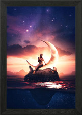 THE MERMAID SPIRIT Framed Wall Art Poster Canvas Print Picture