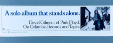 PINK FLOYD DAVID GILMOUR 1978 PRINT ADVERT DEBUT SOLO ALBUM Columbia Records