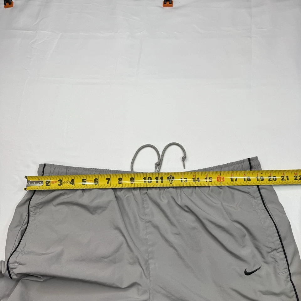 Pantalones deportivos vintage Y2K Nike XL gris poliéster holgados pierna ancha Foto 4 de 4