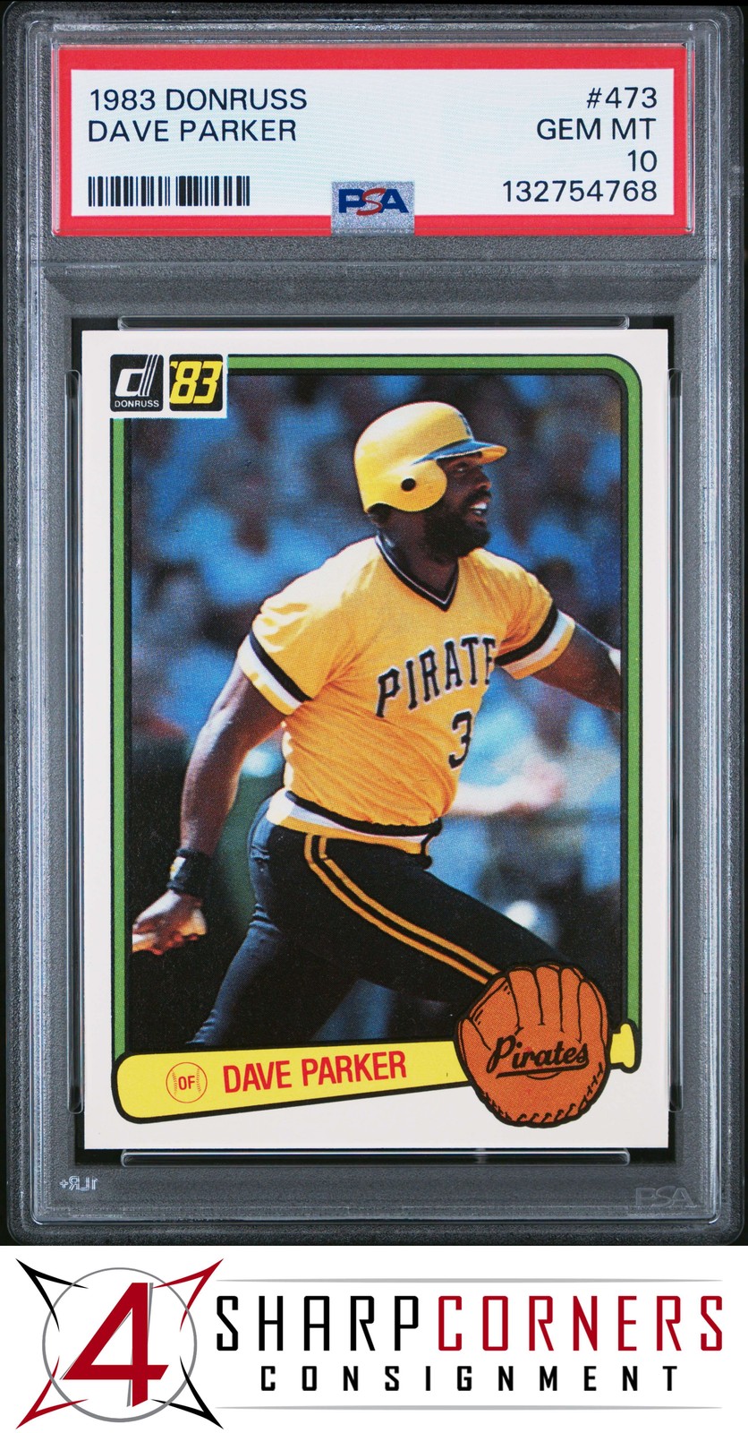 1983 DONRUSS #473 DAVE PARKER PIRATES HOF PSA 10