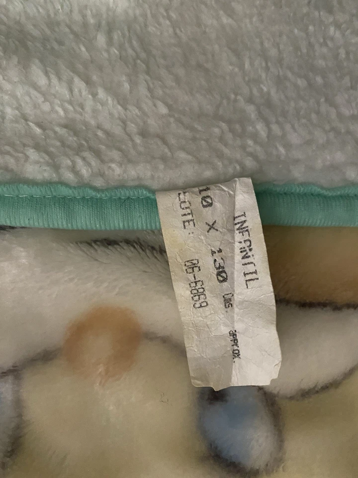 "Manta polar para bebé vintage Novatex Bear sosteniendo globos 52""X 41""" Foto 4 de 4