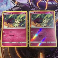 Carte Pokemon Mimikyu 112/181 Reverse Holo Team Up Sole e Luna NM mai giocate