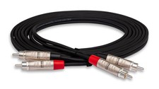 Hosa HRR005X2 5' Pro Series Dual RCA to Dual RCA Audio Cable