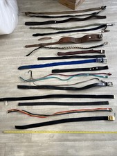 Vintage Leather And Nylon Belt Assortment. Lot Of 20 items. B-1