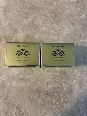 Two Packs - MOFAJANG Color Hair Wax Dye Temporary  Hair Wax Orange