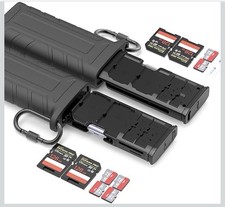 Multi-Function High-Speed SD/TF Card Reader, 2-in-1 Card Carrying Case Holder...