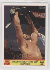 2015 Topps WWE Tribute Hulk Hogan Defeats Yokozuna for the Championship #18 01zi