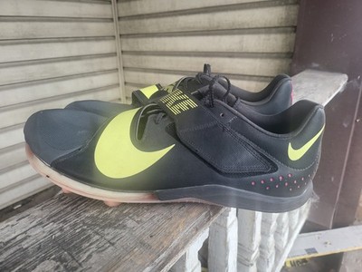 Nike Zoom Long Jump Anthracite Pink Volt 13 Track Shoes Sneakers    