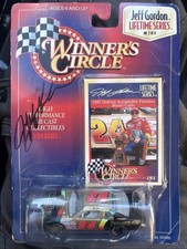 2/6 1997 Jeff Gordon Winners Circle Die Cast Car, Card, And Autograph