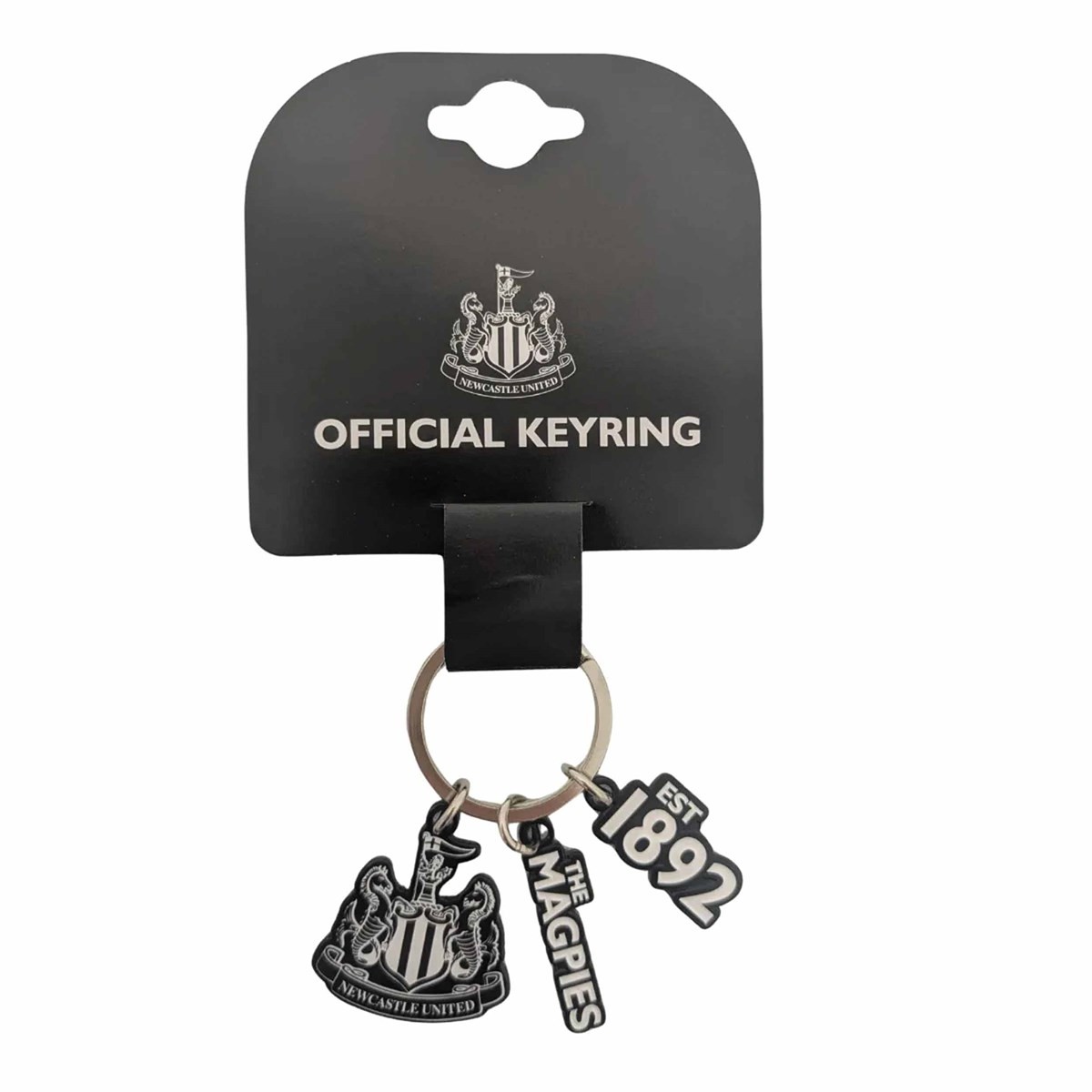 Newcastle United FC Charm Keyring, Keyrings, Sports, Gift