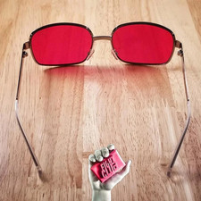 Project Mayhem Sunglasses Red Lens Tyler Durden Style Men w/ Box
