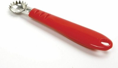 Norpro Stainless Steel Strawberry/Tomato Corer w/Plastic Handle (Pack of Red 
