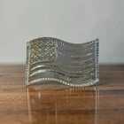 Vintage Waterford Crystal American Flag Paperweight Vintage Good Condition