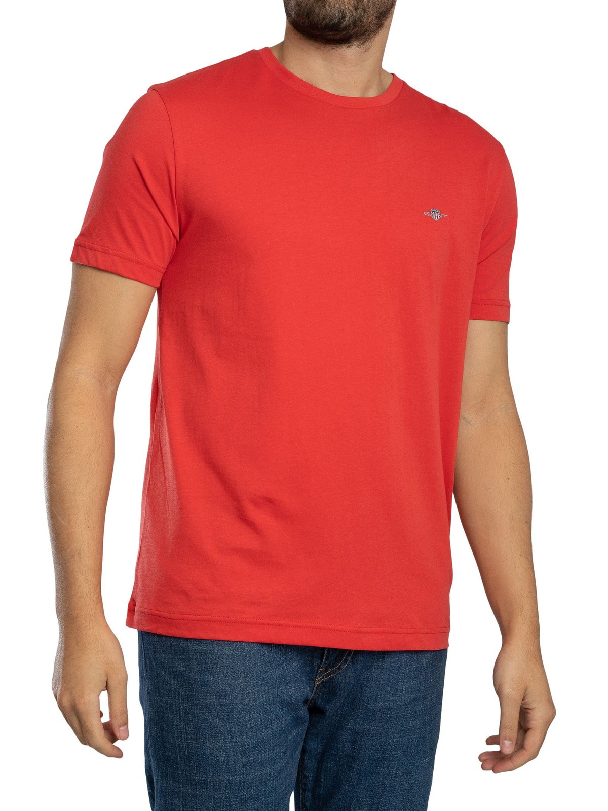 GANT Regular Shield T-Shirt, Rose Red - M