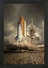 Clear to launch Framed Wall Art Poster Canvas Print Picture