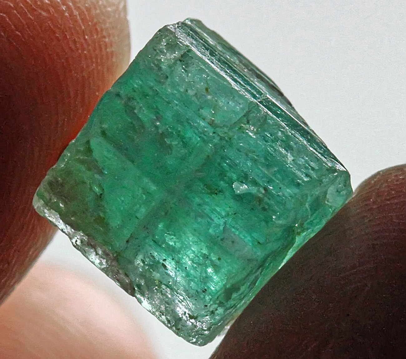 6.5Ct Paraiba Blue Green Vanadium Beryl Facet Rough Gemstone YMDb84