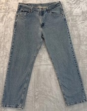 Wrangler Five Star Jeans Men's Relaxed Fit Flex Denim Size 34x30 Medium Wash