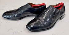Vtg Church s Custom Grade Black Cap Toe Oxford Size 11