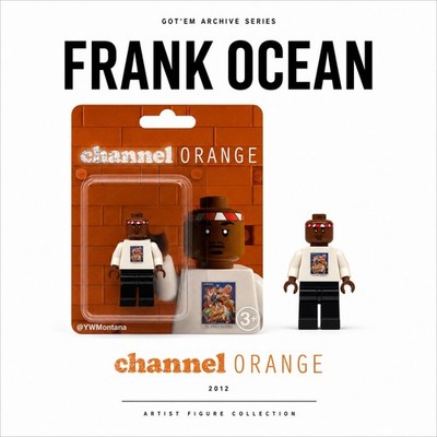 Handcrafted Frank Ocean Mini Figure | Channel Orange Inspired Mini Brick Figure