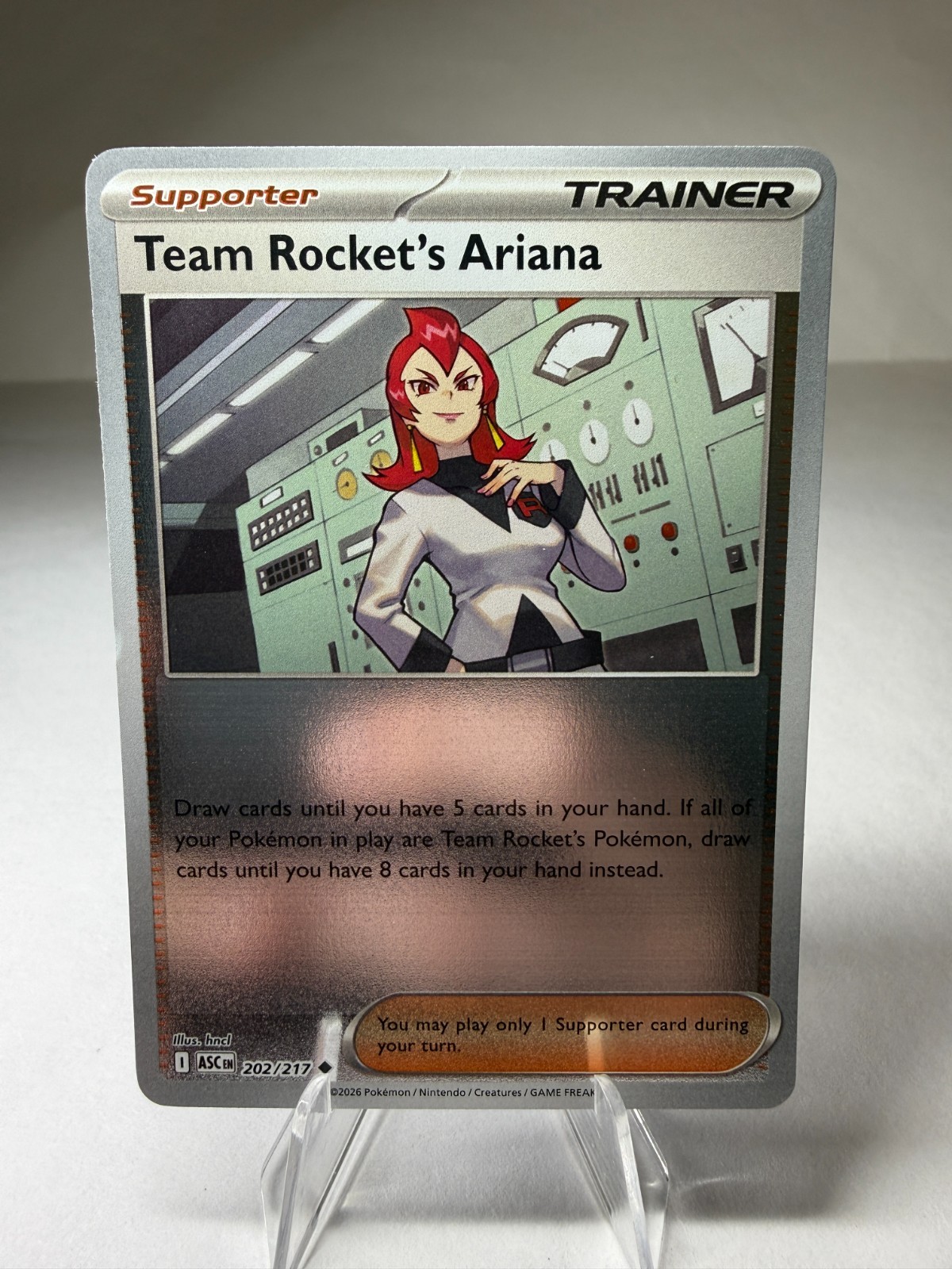 Team Rocket's Ariana 202/217 Reverse Holo ME: Ascended Heroes